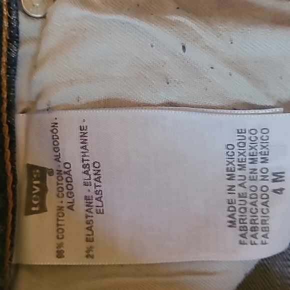 Levi's jeans 505 size 4 M mid rise straight leg blue Cotton Denim Med Wash Class - Picture 4 of 10